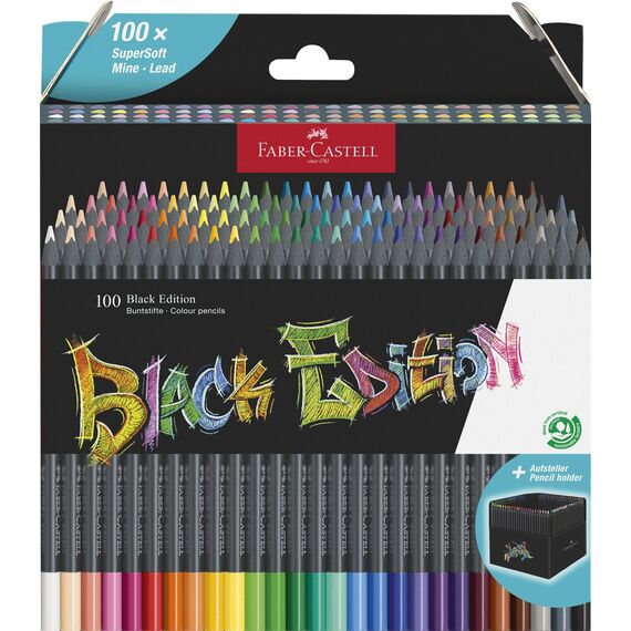 Faber-Castell - Colour pencils Black Edition (100 pcs) (116411) / Toys - Merchandise Office Supplies - Various - Techbox