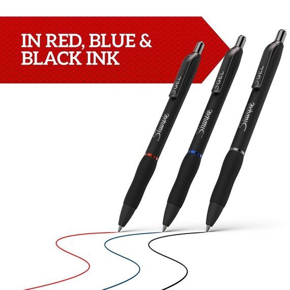Sharpie - S-Gel Gel Pens - Black - 3 Count / Toys - Αταξινόμητα -  - Techbox