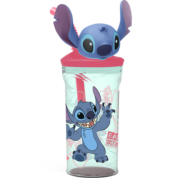 Stor - STITCH 3D figurine tumbler bottle - 360 ml / Toys |  Techbox