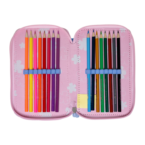Stor - Stitch Filled Double Pencil Case - 19.5 x 12.5 x 5 cm / Toys - Merchandise Office Supplies - Various - Techbox
