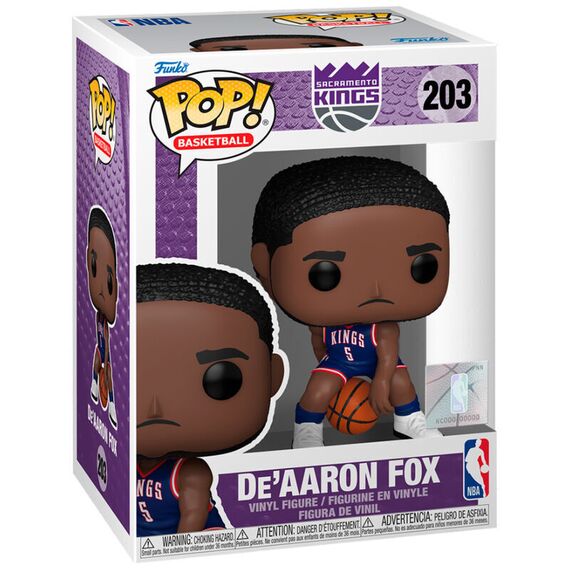POP figure NBA Sacramento Kings De Aaron Fox |  Techbox