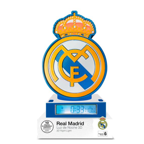 Real Madrid 3D Alarm Clock lamp - Αταξινόμητα -  - Techbox