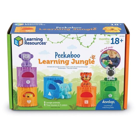 Learning Resources - Peekaboo Learning Jungle (LSP6815-SCA) / Toys