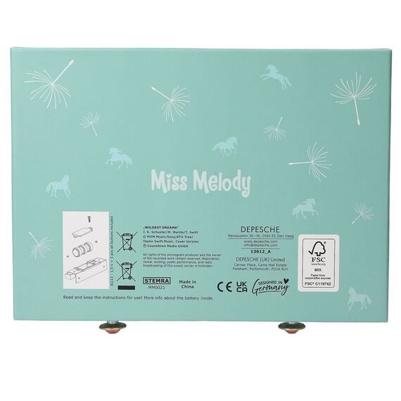 Miss Melody - Big Jewellery Box with Code and Sound - Soft Green / Toys - Αταξινόμητα -  - Techbox
