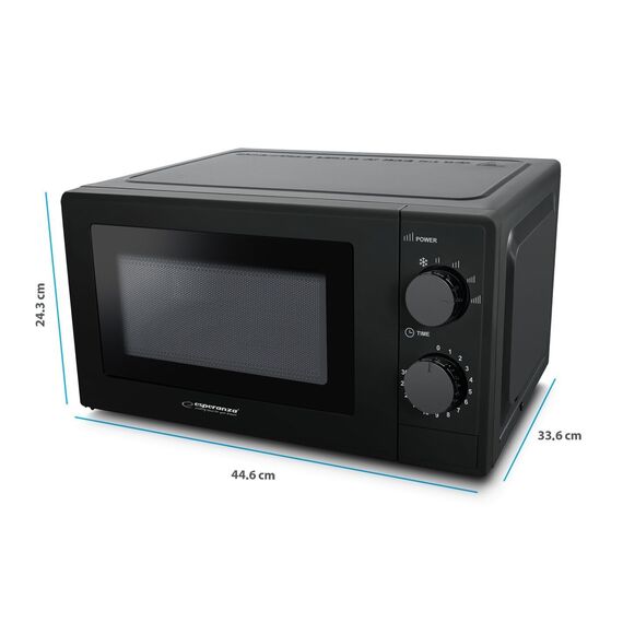 Esperanza ESTOFADO Black Solo microwave Countertop 20 L 700 W | Techbox