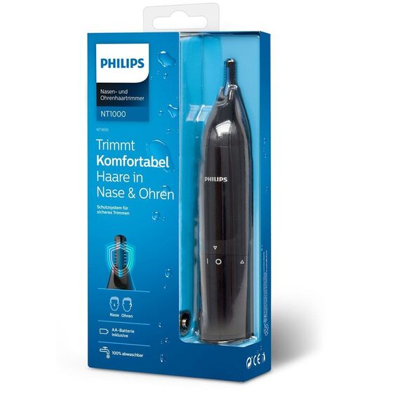 Philips Norelco NOSETRIMMER Series 1000 NT1650/16 hair trimmers/clipper Black - Hair clippers & Trimmers - Personal Care - Techbox