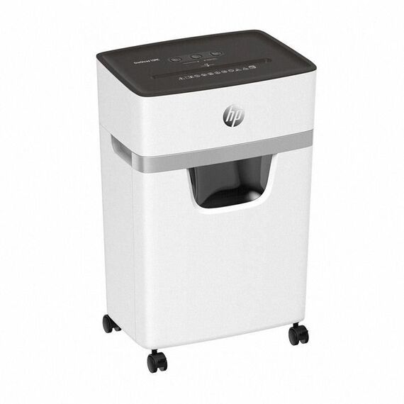 HP ONESHRED 10MC shredder, micro cut, P-5, 10 card, 20l, light grey - Office Machines - Office Supplies - Techbox
