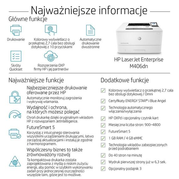 HP LaserJet Enterprise M406dn | Techbox