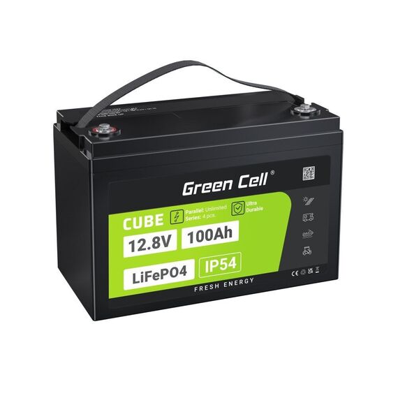 Green Cell LFPGC12V100AH UPS battery Lithium Iron Phosphate (LiFePO4) 12.8 V 100 Ah | Techbox