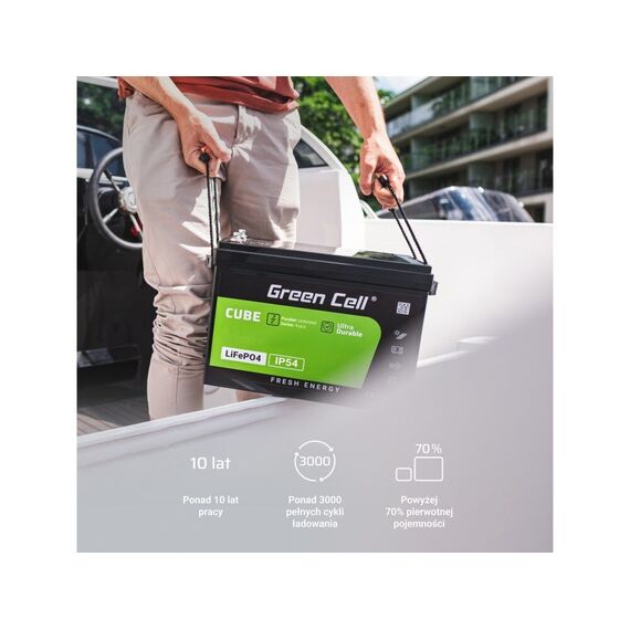 Green Cell LFPGC12V100AH UPS battery Lithium Iron Phosphate (LiFePO4) 12.8 V 100 Ah | Techbox