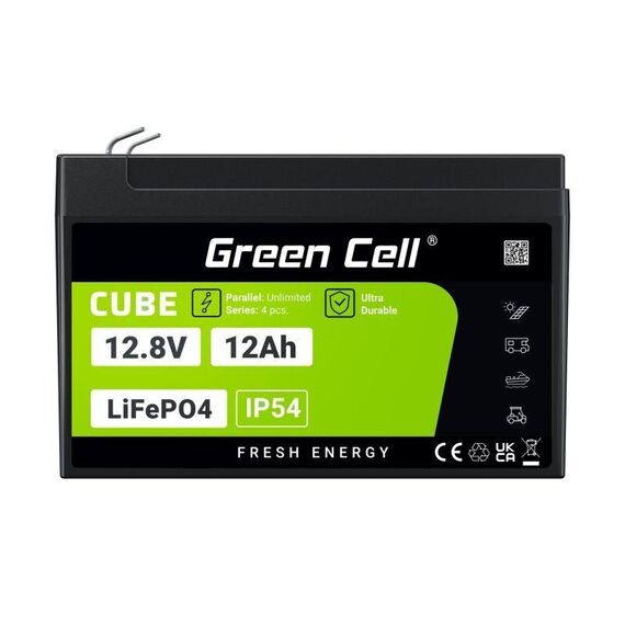Green Cell LFPGC12V12AH UPS battery Lithium Iron Phosphate (LiFePO4) 12.8 V 12 Ah | Techbox