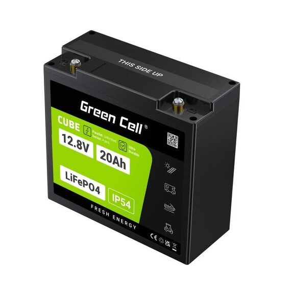 Green Cell LFPGC12V20AH UPS battery Lithium Iron Phosphate (LiFePO4) 12.8 V 20 Ah - UPS Batteries - Surge Protection - Techbox