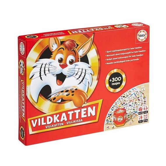 Educa - Vildkatten - 300 (Danish) (016438) / Toys