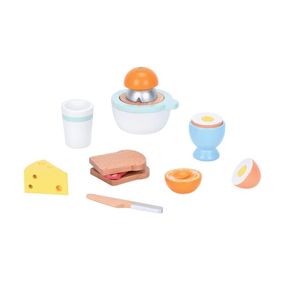 Small Wood - Breakfast Play Set with Juicer (L40295) / Toys