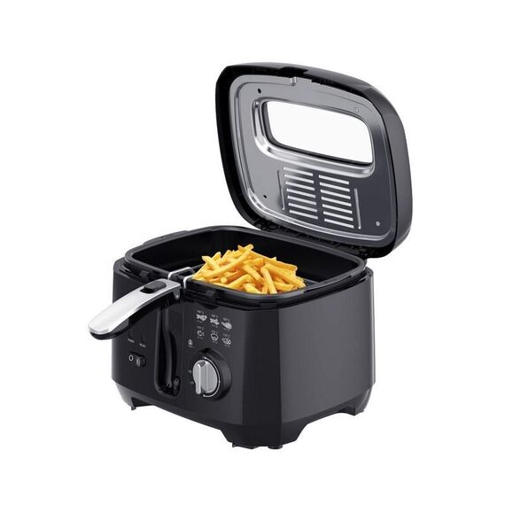 ELDOM Fryer FREET, 2.5 L, 400 g of fries, temperature regulator, removable oil tank, black - Deep Fryers - Cooking - Techbox