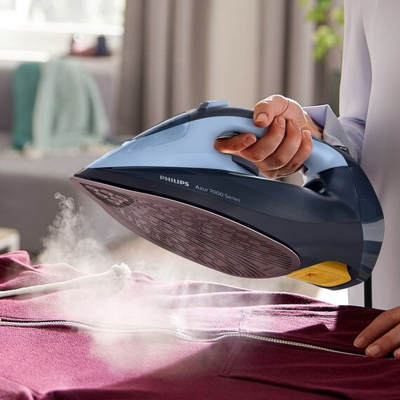 Philips 7000 series DST7041/20 HV Steam Iron Light/Dark Blue - Steam Irons - Home - Techbox
