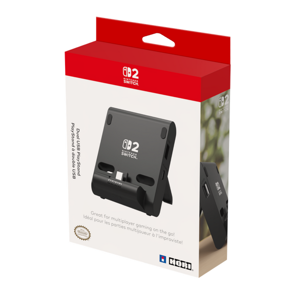 HORI - Dual USB PlayStand for Nintendo Switch 2 - Dark Grey / Nintendo Switch 2 | Techbox