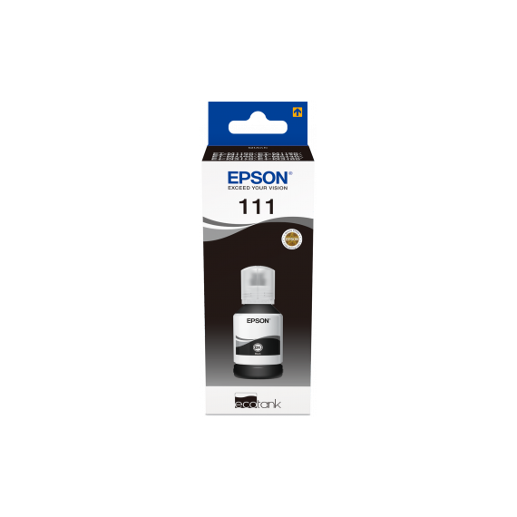 Epson - T111 EcoTank Pigmented Black Ink Bottle / Computers