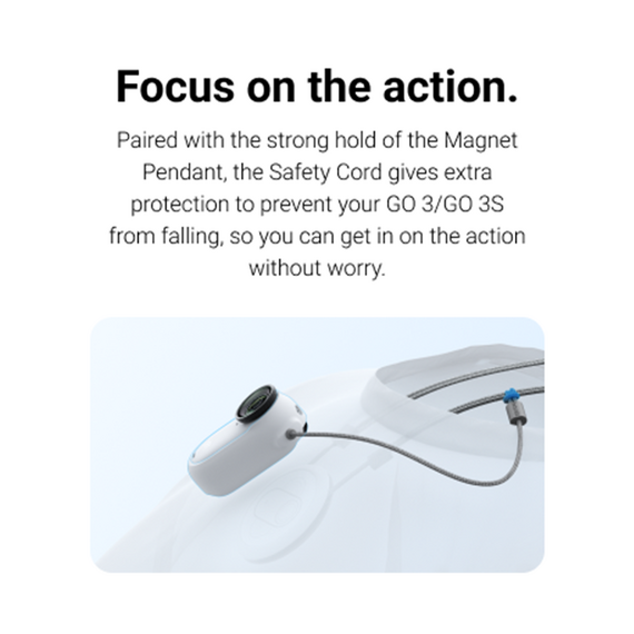 Insta360 - GO 3/GO 3S Magnet Pendant Safety Cord (White) / Electronics