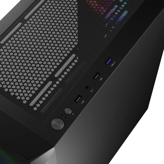 Logic PORTOS ARGB MINIDI USB 3.0 Case Black - Computer Cases - PC Cases & Accessories - Techbox