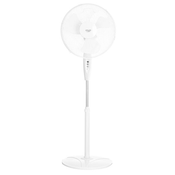 Adler AD 7323w Stand fan 40 cm White - Fan Coolers - Cooling & Heating - Techbox