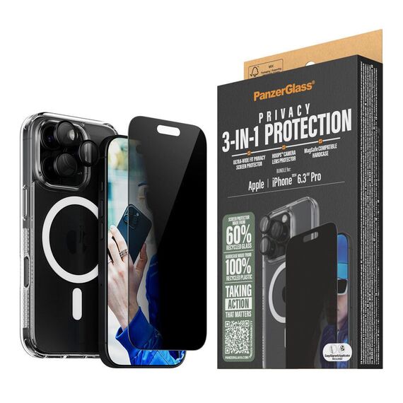 PanzerGlass - iPhone 16 Pro 3-in-1 Privacy Bundle / Electronics