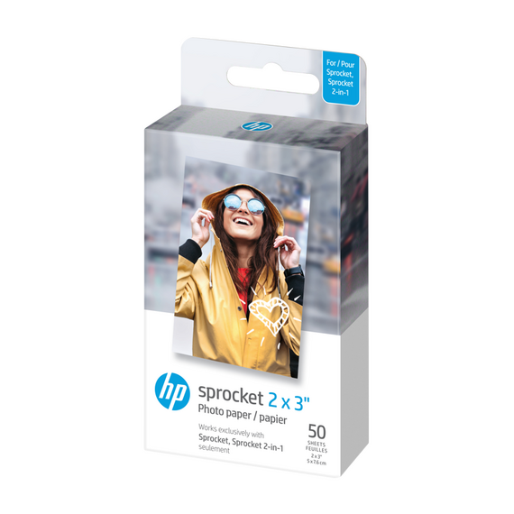 HP - Zink Paper Sprocket For Luna 2x3 - 50 Pack / Electronics