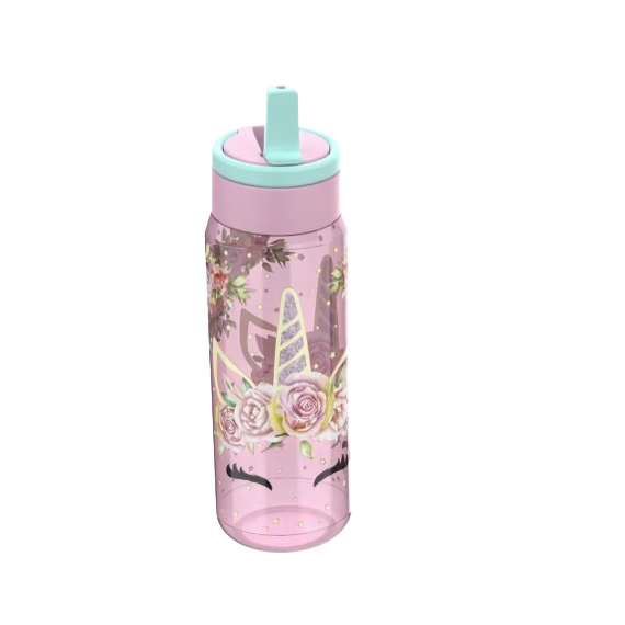 Valiant - Unicorn Flowers - Water Bottle (090208716-21000356) / Toys - Mugs & Bottles - Gifts - Techbox