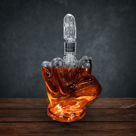 Mad Monkey - Up Yours Decanter - 23 cm tall, 1 liter capacity / Gadgets