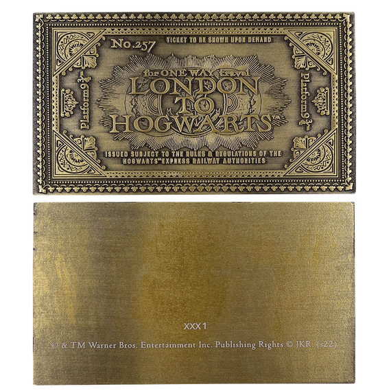 Harry Potter Limited Edition Replica Hogwarts Express Train Ticket / Fan Shop and Merchandise |  Techbox