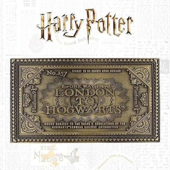 Harry Potter Limited Edition Replica Hogwarts Express Train Ticket / Fan Shop and Merchandise |  Techbox