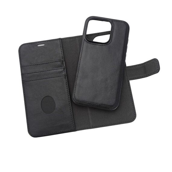 RadiCover - Radiation Protection Wallet Vegan Leather 2in1 MAGSAFE iPhone 15 PRO Black / Electronics - Wallets & Card Holders - Gifts - Techbox