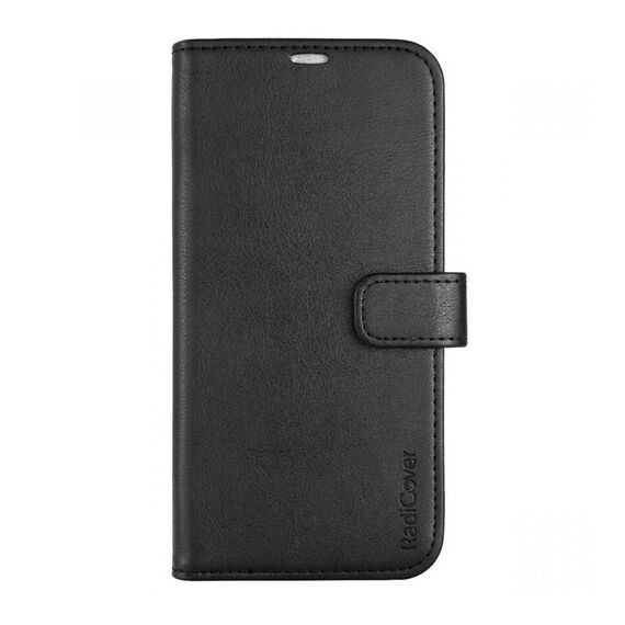 RadiCover - Radiation Protection Wallet Vegan Leather iPhone 14 PLUS Flipcover Black / Electronics - Wallets & Card Holders - Gifts - Techbox