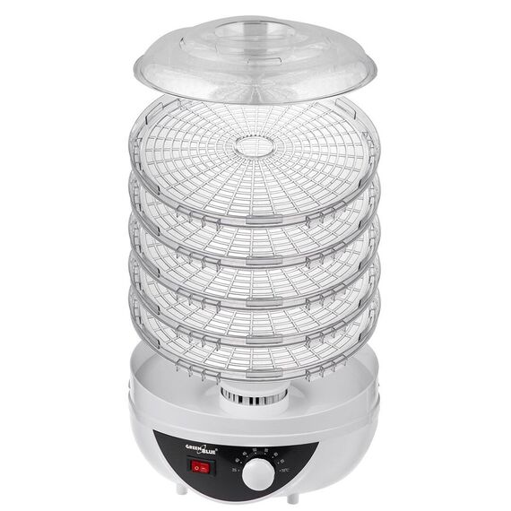 GreenBlue mushroom, vegetable and fruit dryer, 250W power, very quiet, 5 sieves, GB195 | Techbox