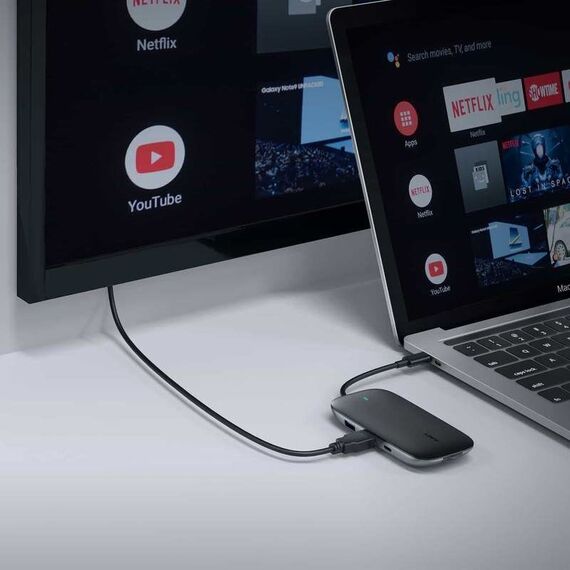 AUKEY CB-C71 interface hub 5000 Mbit/s Black | Techbox
