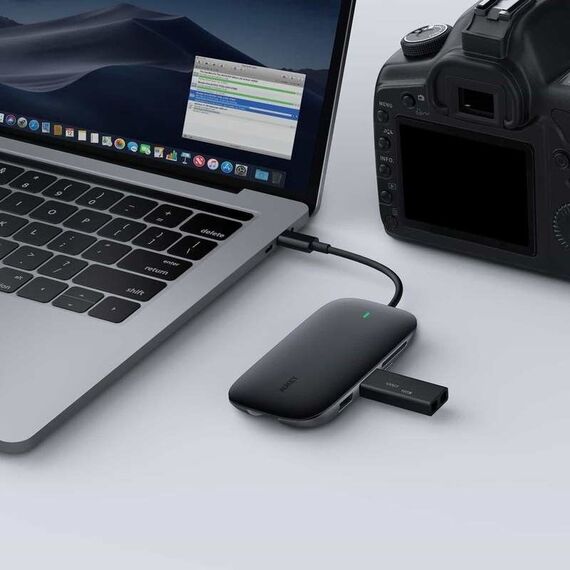 AUKEY CB-C71 interface hub 5000 Mbit/s Black | Techbox