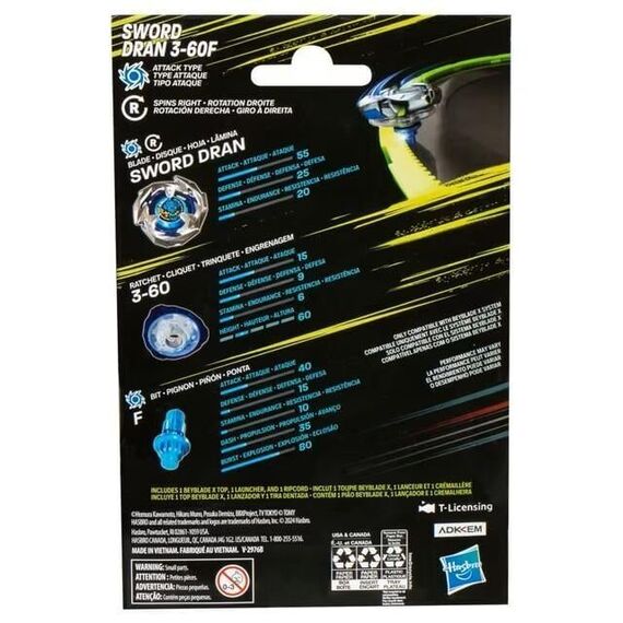 BEYBLADE X - Sword Dran 3-60F Starter Pack - Various - Various - Techbox