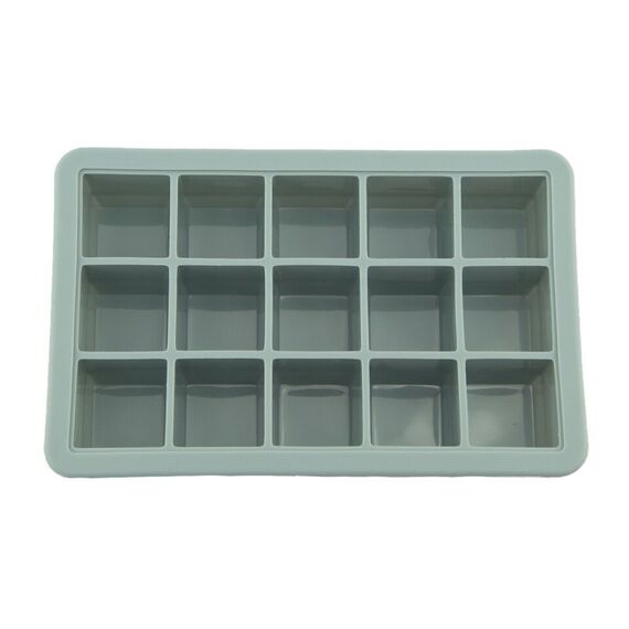 Le Toft - Baby Food Freezer Cubes - Smokey Green - 15 compartments, each holding up to 20 ml / Baby and Children