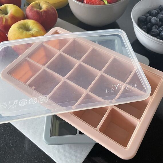 Le Toft - Baby Food Freezer Cubes - Smokey Rose - 15 compartments, each up to 20 ml / Baby and Children