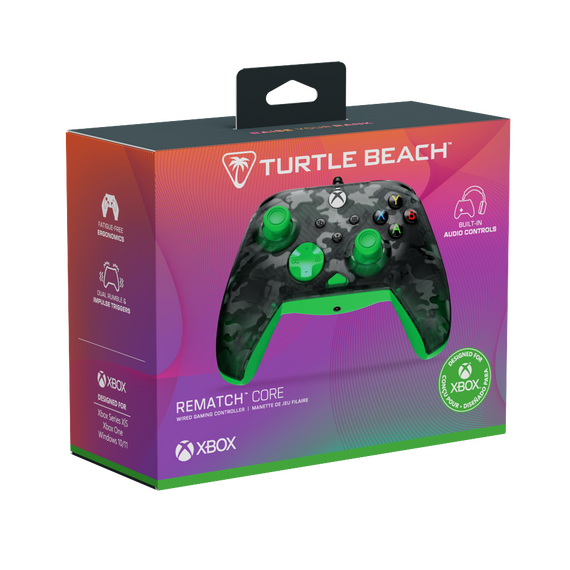 Turtle Beach® Rematch™ Core – Ghost Black Camo/Green / Xbox Series X