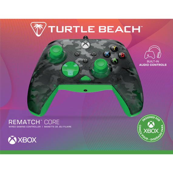 Turtle Beach® Rematch™ Core – Ghost Black Camo/Green / Xbox Series X