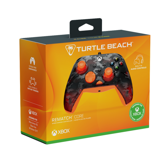 Turtle Beach® Rematch™ Core – Ghost Black Camo/Orange / Xbox Series X