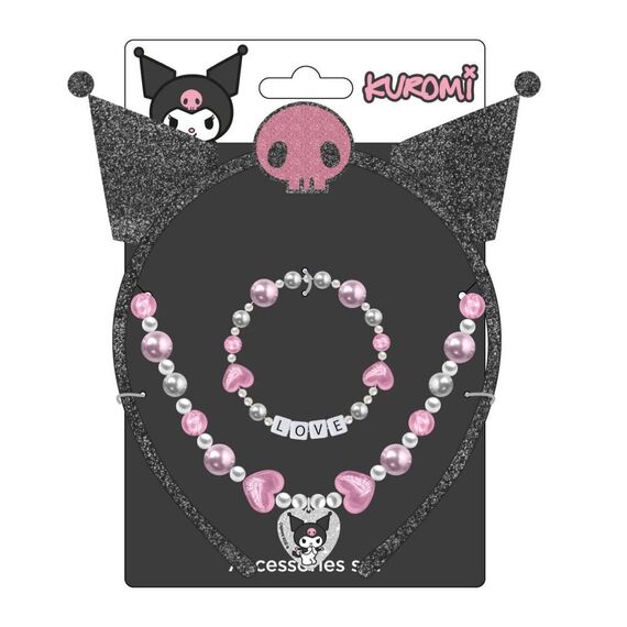 Hello Kitty Kuromi jewellery set