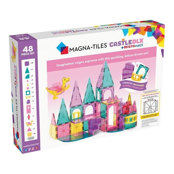 MAGNA-TILES - Castle Deluxe 48 Piece Set (90291) / Toys