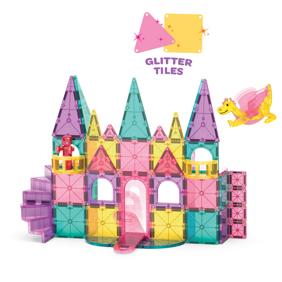 MAGNA-TILES - Castle Deluxe 48 Piece Set (90291) / Toys