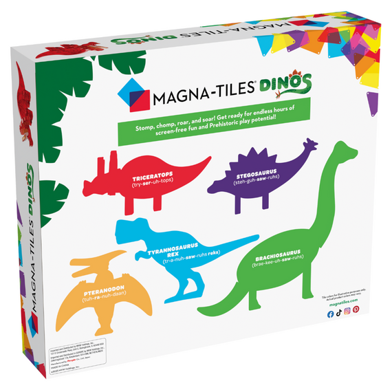MAGNA-TILES - DDinos 5 Piece Set (90229) / Toys