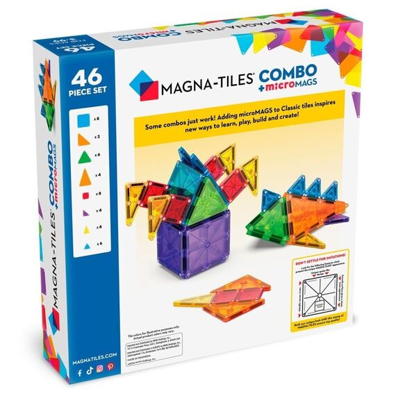 MAGNA-TILES  - microMAGS Combo 46 pcs (90293) / Toys