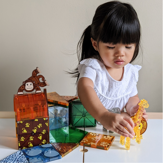 MAGNA-TILES - Safari 25 Piece Set (90220) / Toys