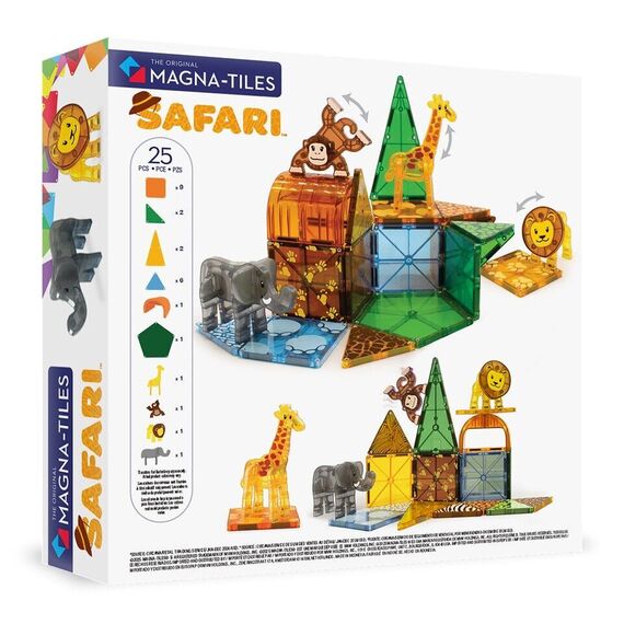 MAGNA-TILES - Safari 25 Piece Set (90220) / Toys