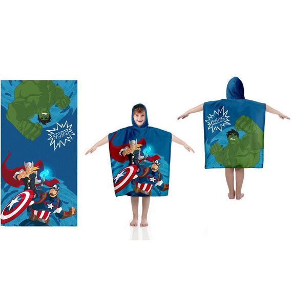 Marvel Avengers Cotton poncho towel - Beach - Towels & Swimsuits - Fashion - Techbox